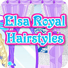 Permainan Frozen. Elsa Royal Hairstyles