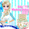 Permainan Elsa Washing Dishes